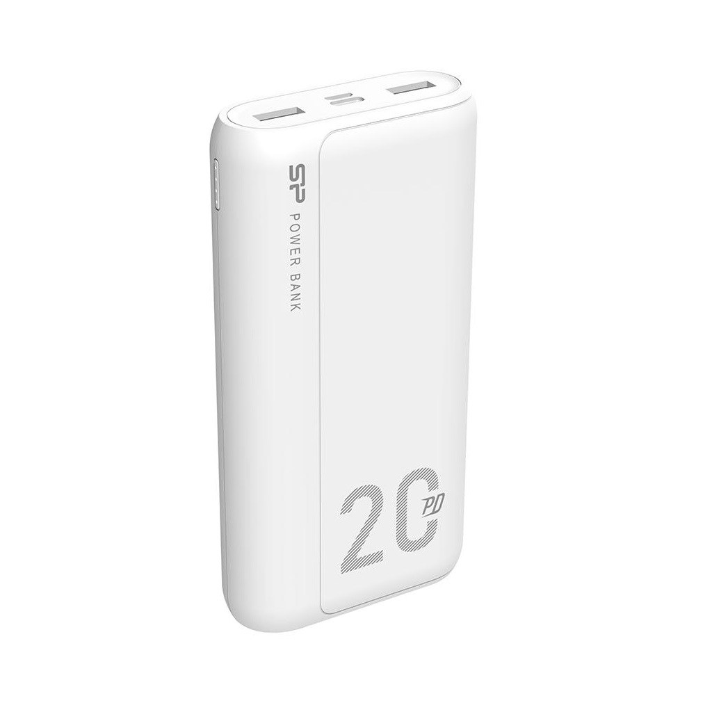 Повербанк Silicon Power QS15 20000mAh PD/18W, QC3.0, Type-C, Micro-USB, 2*USB-A, whi (SP20KMAPBKQS150W)