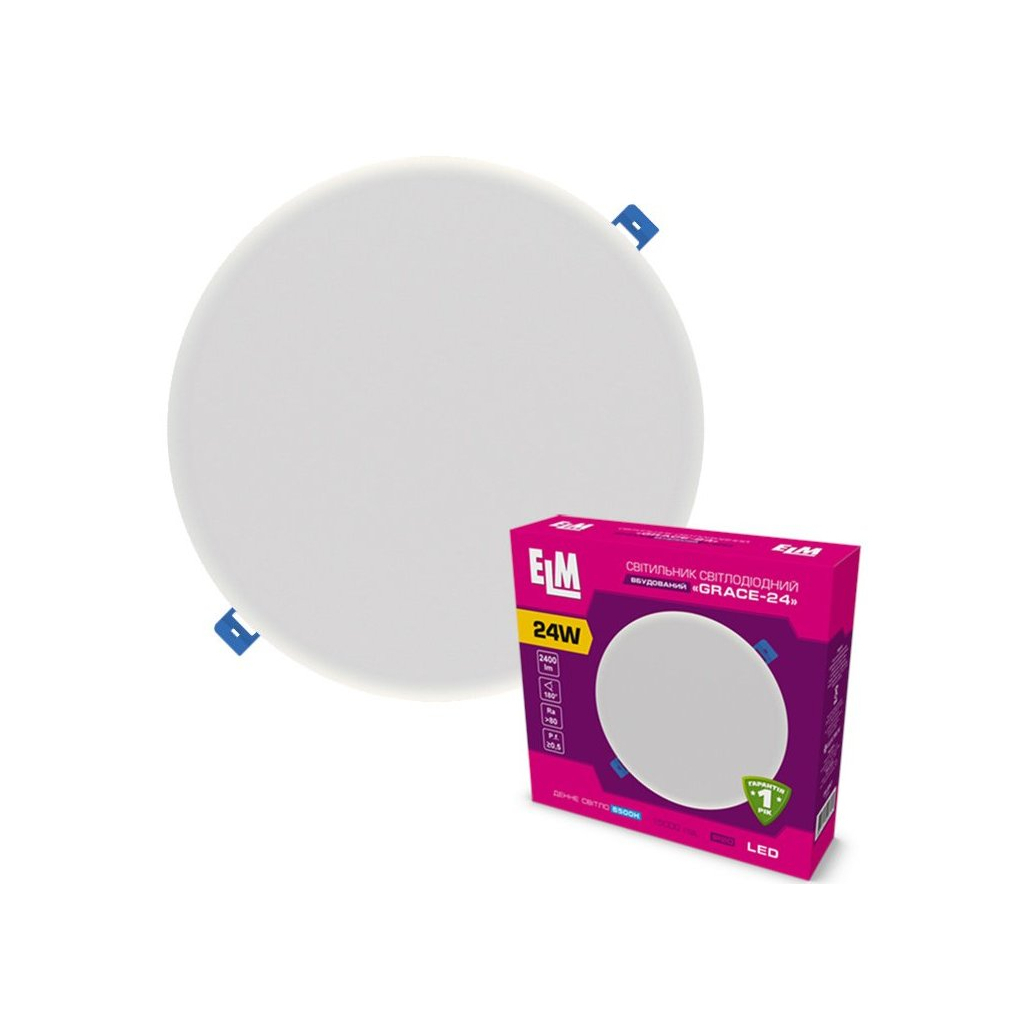 Світильник ELM Grace - 24W 4000K (26-0093) Світильник ELM Grace - 24W 4000K (26-0093)