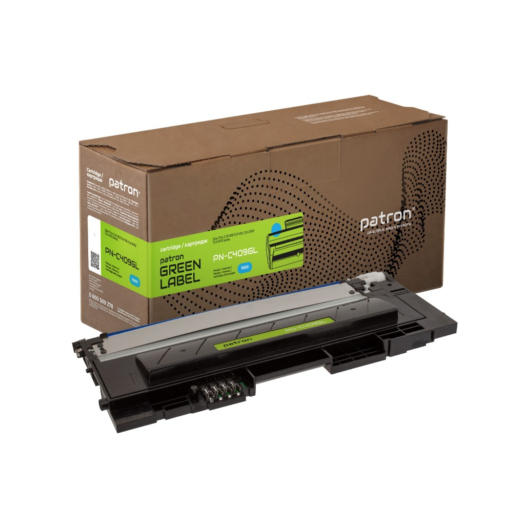 Тонер-картридж Patron Samsung CLT-409S Green Label, cyan (PN-C409GL) Тонер-картридж Patron Samsung CLT-409S Green Label, cyan (PN-C409GL)