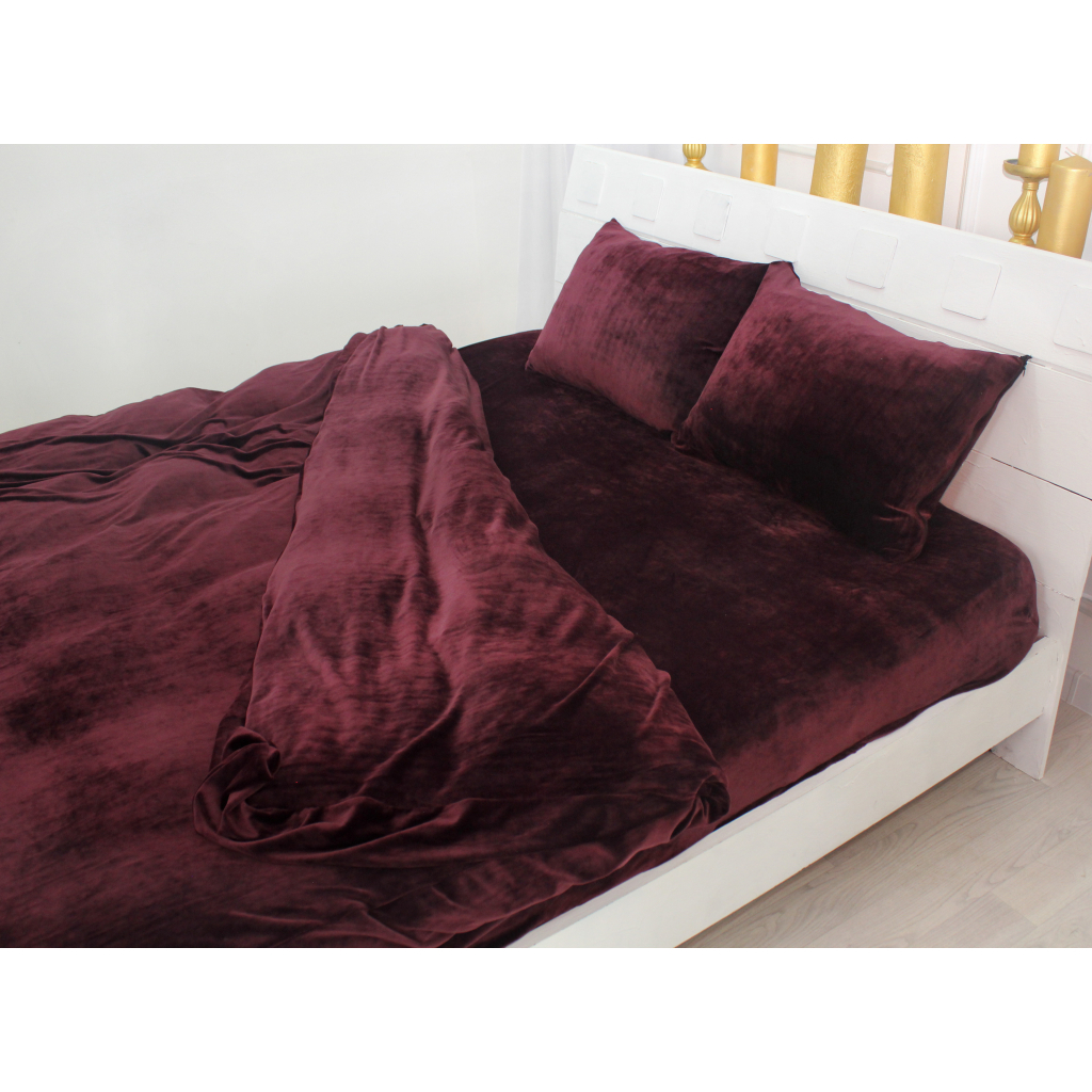 Постільна білизна MirSon Велюр Winter Frost 28-0002 Excalibur Velvet Двоспальний (2200003992052)