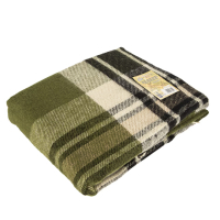 Yaroslav semi-wool plaid 40/19 green 140x200 (38631)