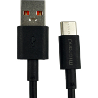 Дата кабель USB 2.0 AM to Type-C 1.0m MI-12 5A black Mibrand (MIDC/12TB)