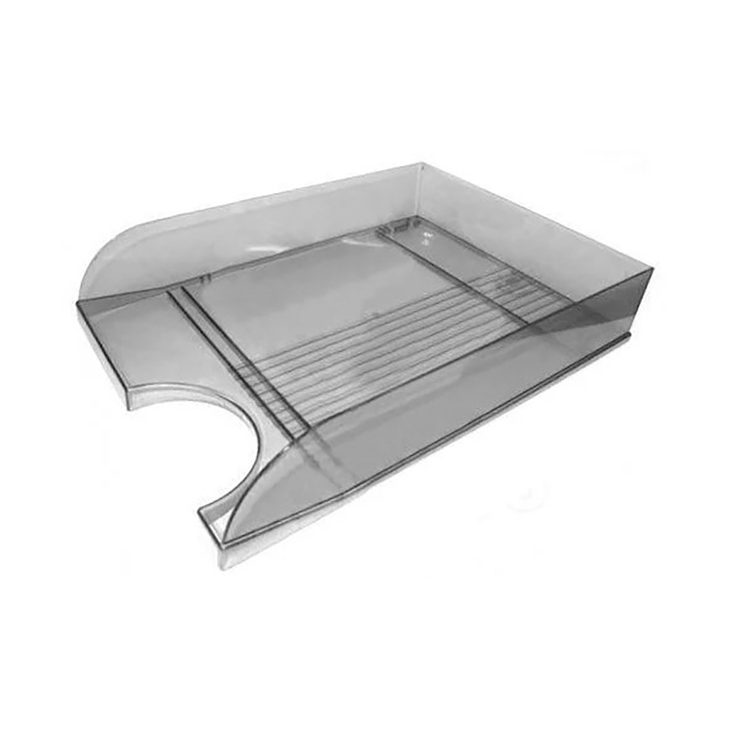 Лоток для паперів Economix горизонтальний пластик, димчастий (E31804-17) Лоток для паперів Economix горизонтальний пластик, димчастий (E31804-17)