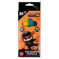 Colored pencils Yes Ninja double-sided 12 pcs. 24 col. (290707)