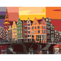 Картина по номерам Rosa Start Colorful Amsterdam 35 х 45 см (4823098538509)