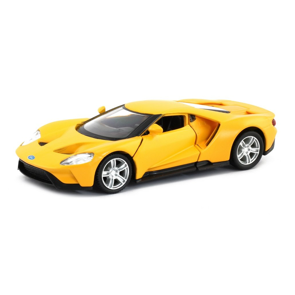 Машина Uni-Fortune FORD GT 2019 зі смугами жовта (554050M(F)) Машина Uni-Fortune FORD GT 2019 зі смугами жовта (554050M(F))