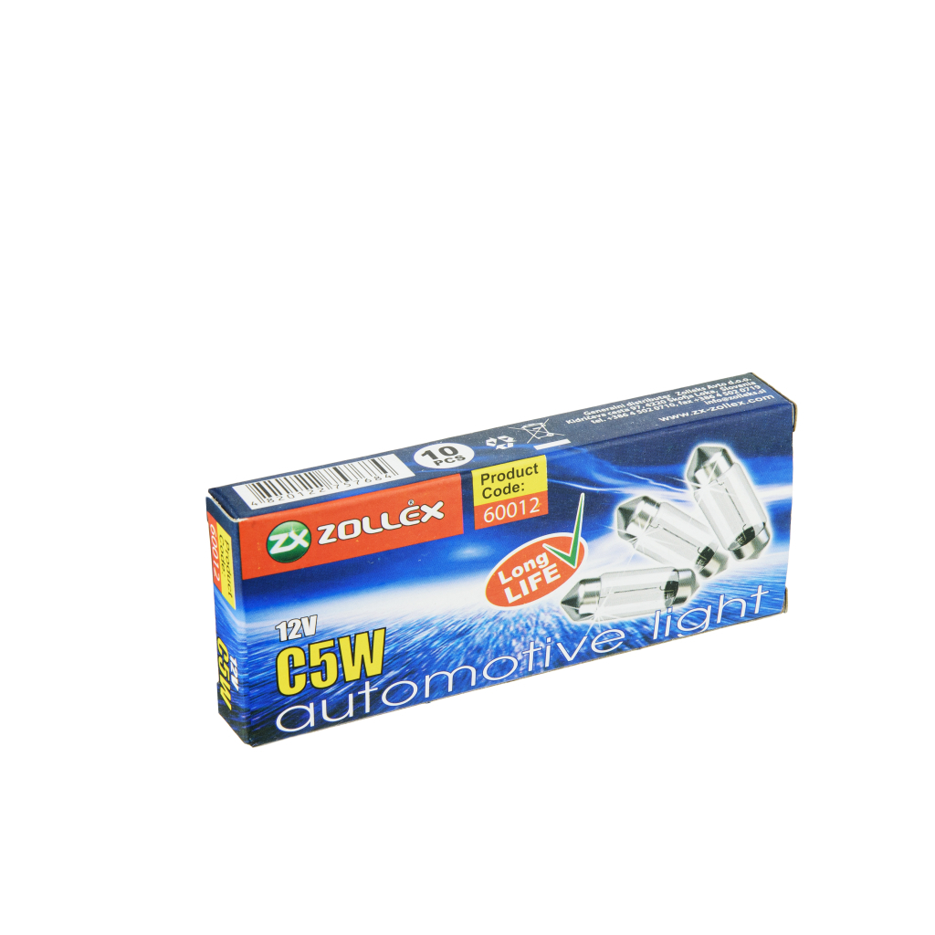 Автолампа Zollex C5W 12V 35mm Автолампа Zollex C5W 12V 35mm