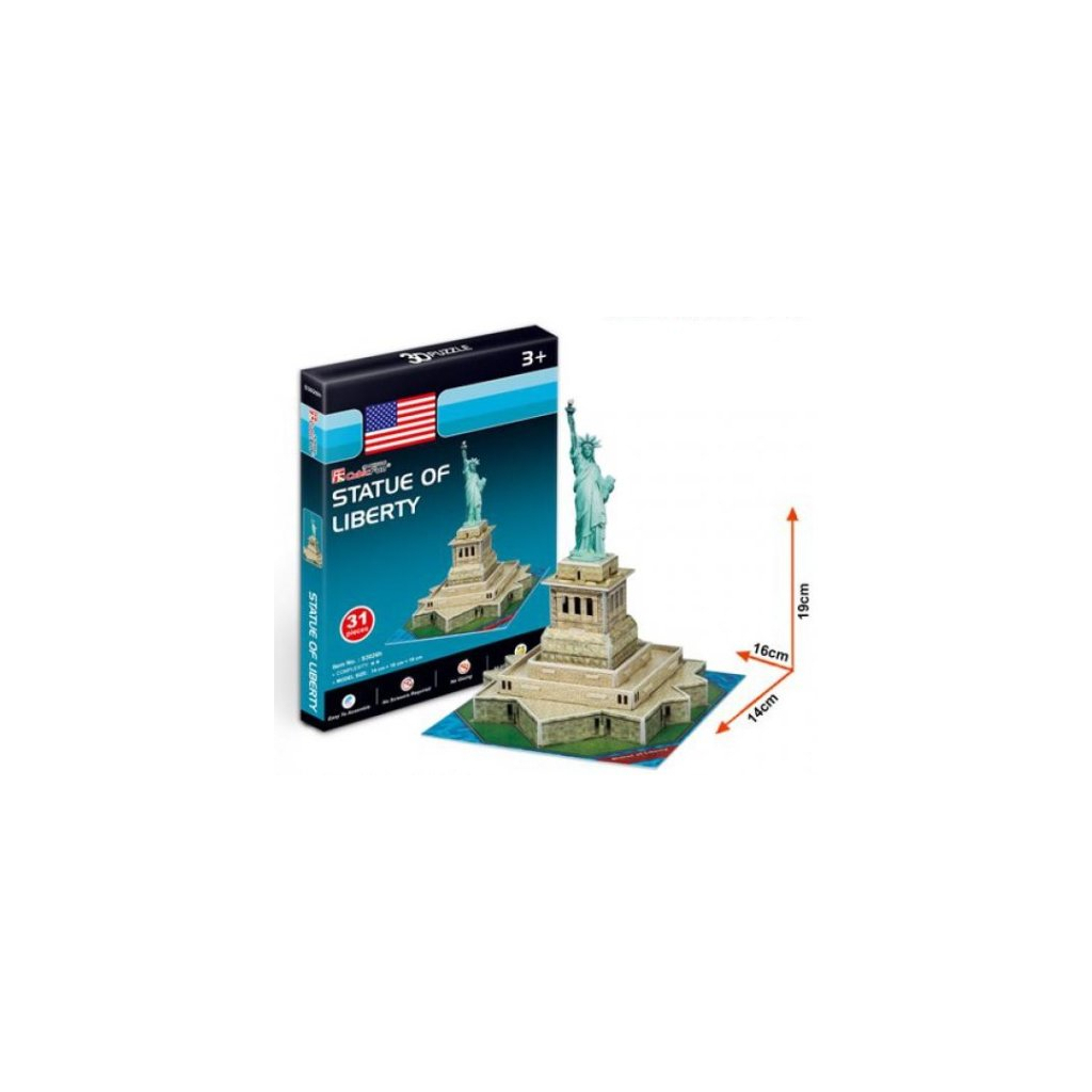 Пазл Cubic Fun 3D Статуя Свободи міні (S3026h)