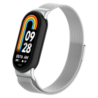 Ремінець до фітнес браслета Armorstandart Milanese Magnetic Band для Xiaomi Mi Band 8 Silver (ARM69917)