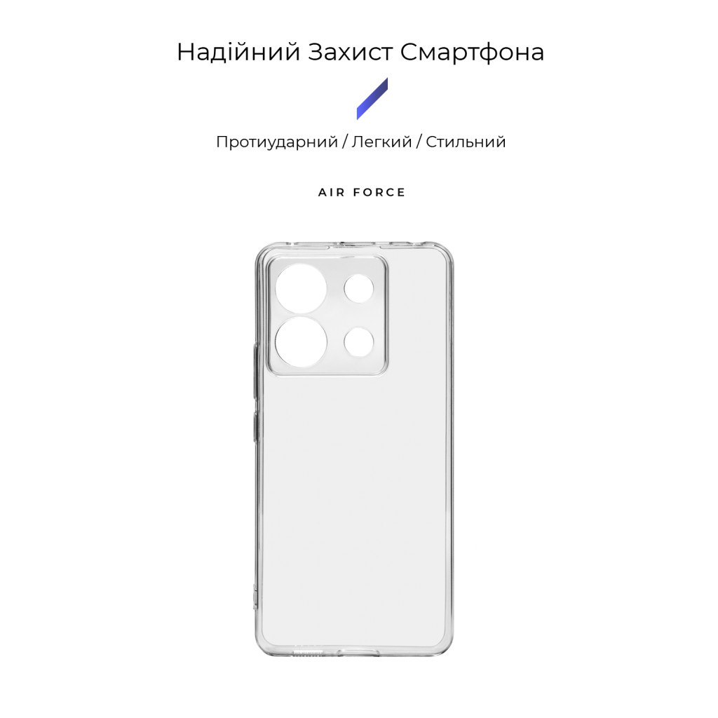 Чохол до мобільного телефона Armorstandart Air Series Xiaomi Redmi Note 13 Pro 5G Camera cover Transparent (ARM71835) Чохол до мобільного телефона Armorstandart Air Series Xiaomi Redmi Note 13 Pro 5G Camera cover Transparent (ARM71835)