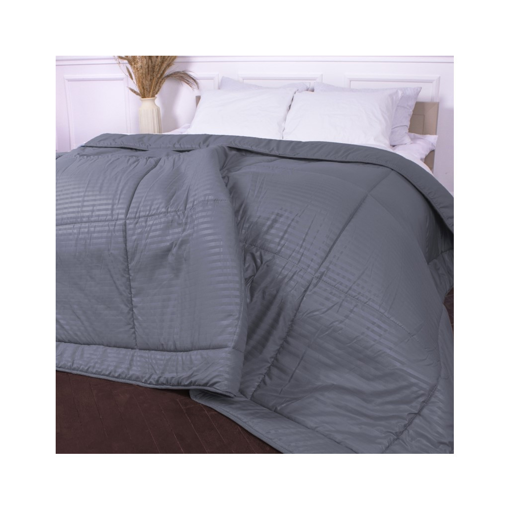 Ковдра MirSon зимова Шовкова Супер Тепла №9003 Eco Light Gray 172x205 см (2200005993507)