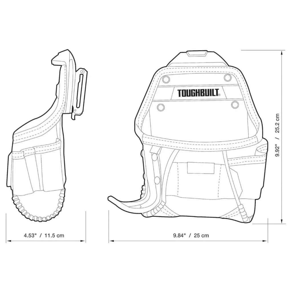 Сумка для інструмента ToughBuilt швидкознімна кобура для компактного дриля (TB-CT-24)