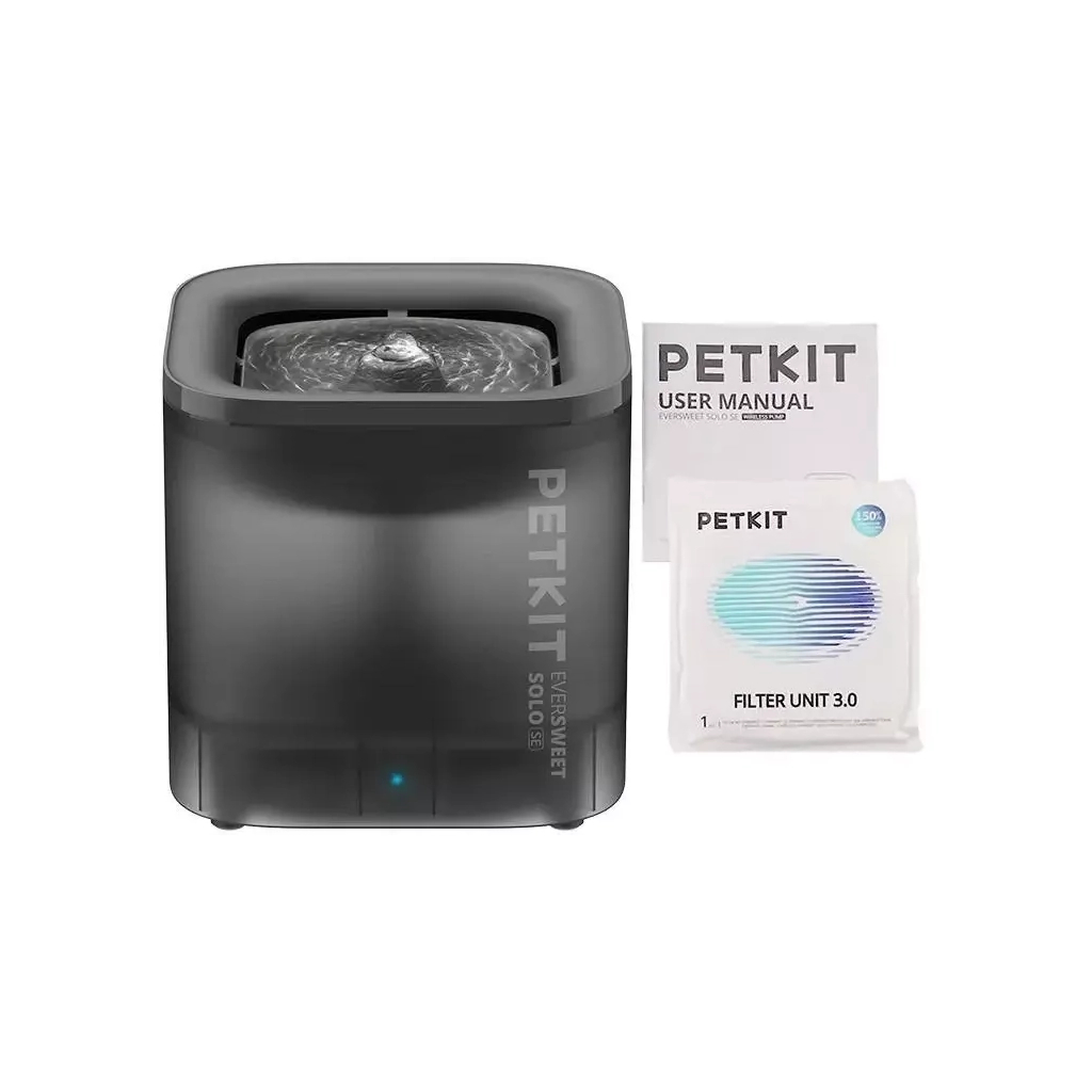 Універсальний посуд для тварин Petkit Поилка Eversweet Solo SE Smart Pet Drinking Fountain (Grey) (733937)