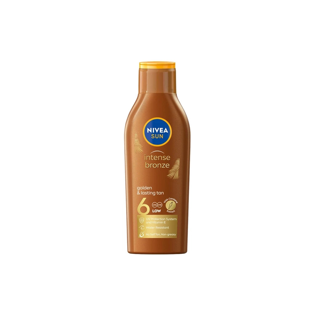 Засіб для засмаги Nivea Sun Сонцезахисний лосьйон Інтенсивна засмага SPF 6 200 мл (4005808445981)