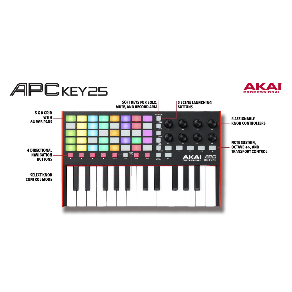 MIDI-клавіатура Akai APC Key 25 II (234580)