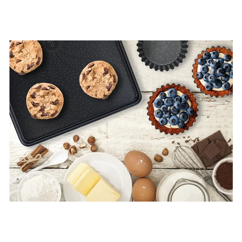 Лист для випікання Tefal Success, прямокутна, 19х25см, алюміній, чорний (J1600502)
