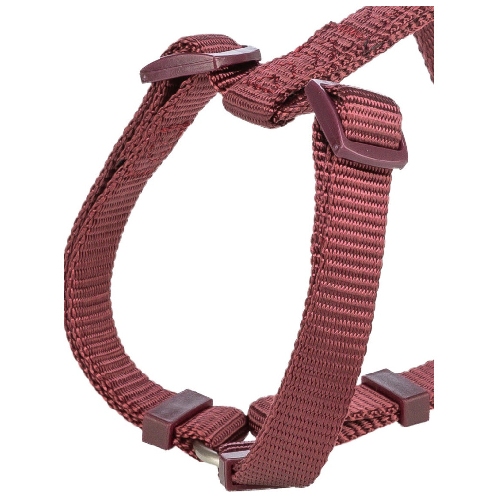 Шлея для собак Trixie Premium H-harness M-L 52-75 см 20 мм Бордова (4053032672895)