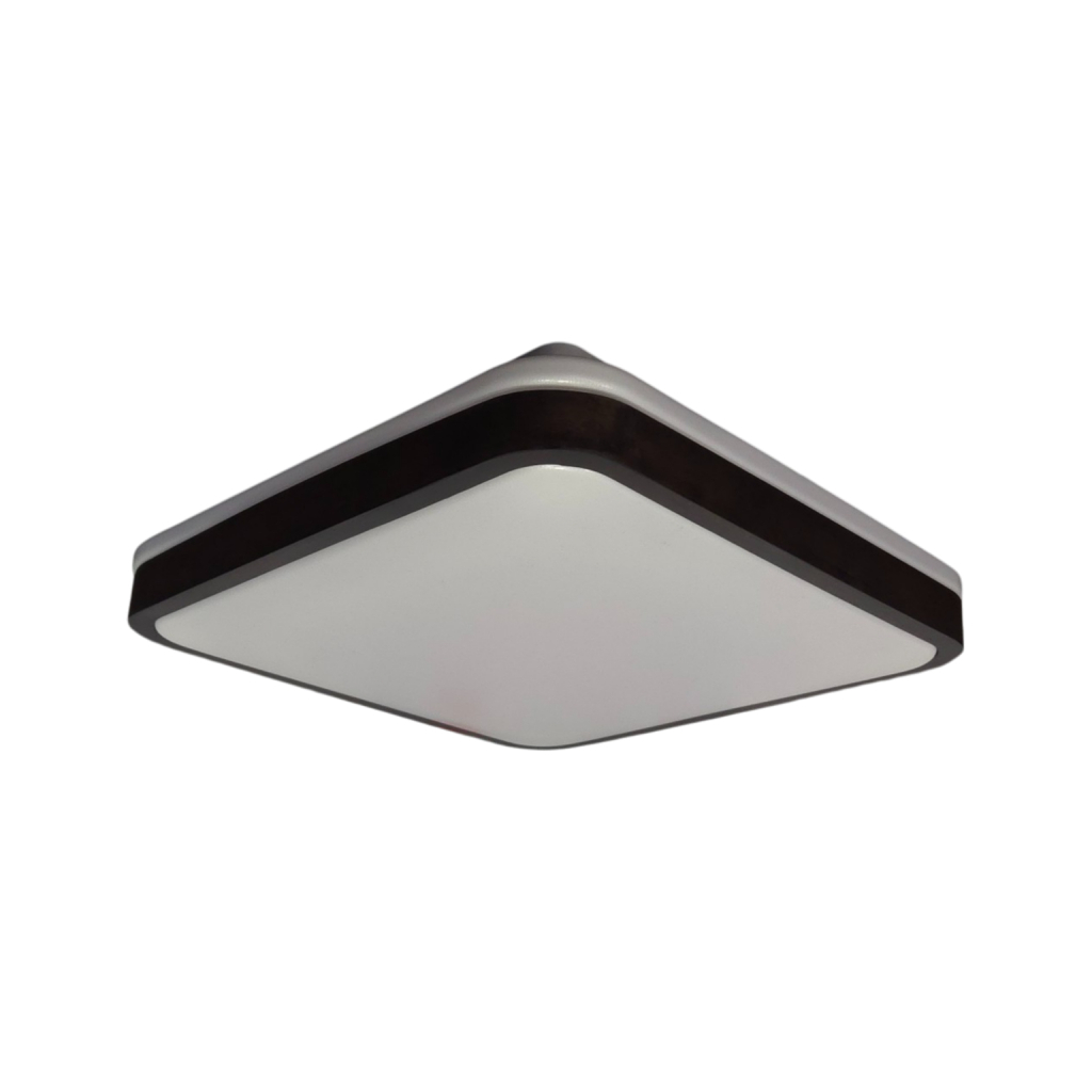 Світильник Vestum GLOW матовий 60W 391*391*65мм 3000К-6500К з ДК махагон (VS-91051)