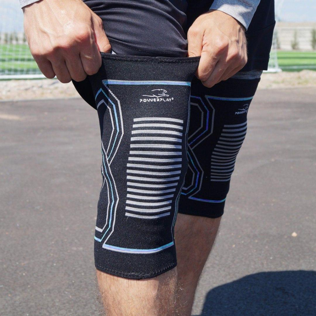 Фіксатор коліна PowerPlay PP-4099 Knee SupportЧорно/Сині S/M (PP_4099_S/M_Bl/Blue)