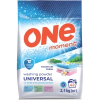 Washing powder One Moment Universal Mountain freshness 2.1 kg (4820178065672)