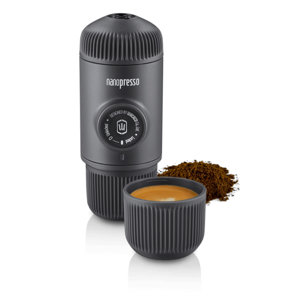 Кавоварка кемпінгова Wacaco Nanopresso з чохлом сіра (WNANOGRcase) Кавоварка кемпінгова Wacaco Nanopresso з чохлом сіра (WNANOGRcase)