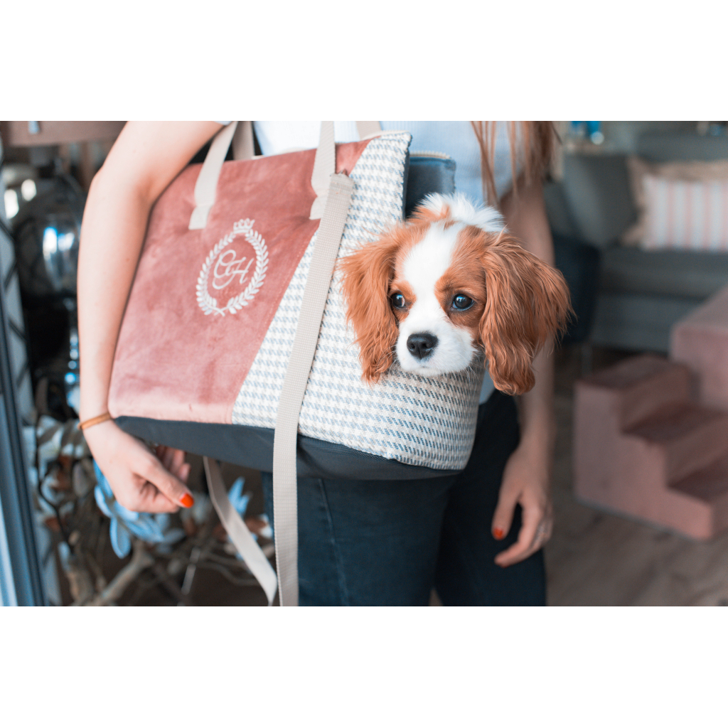 Переноска для тварин Chloe's Home Porto 43x27x17 см рожева (CLH1240)