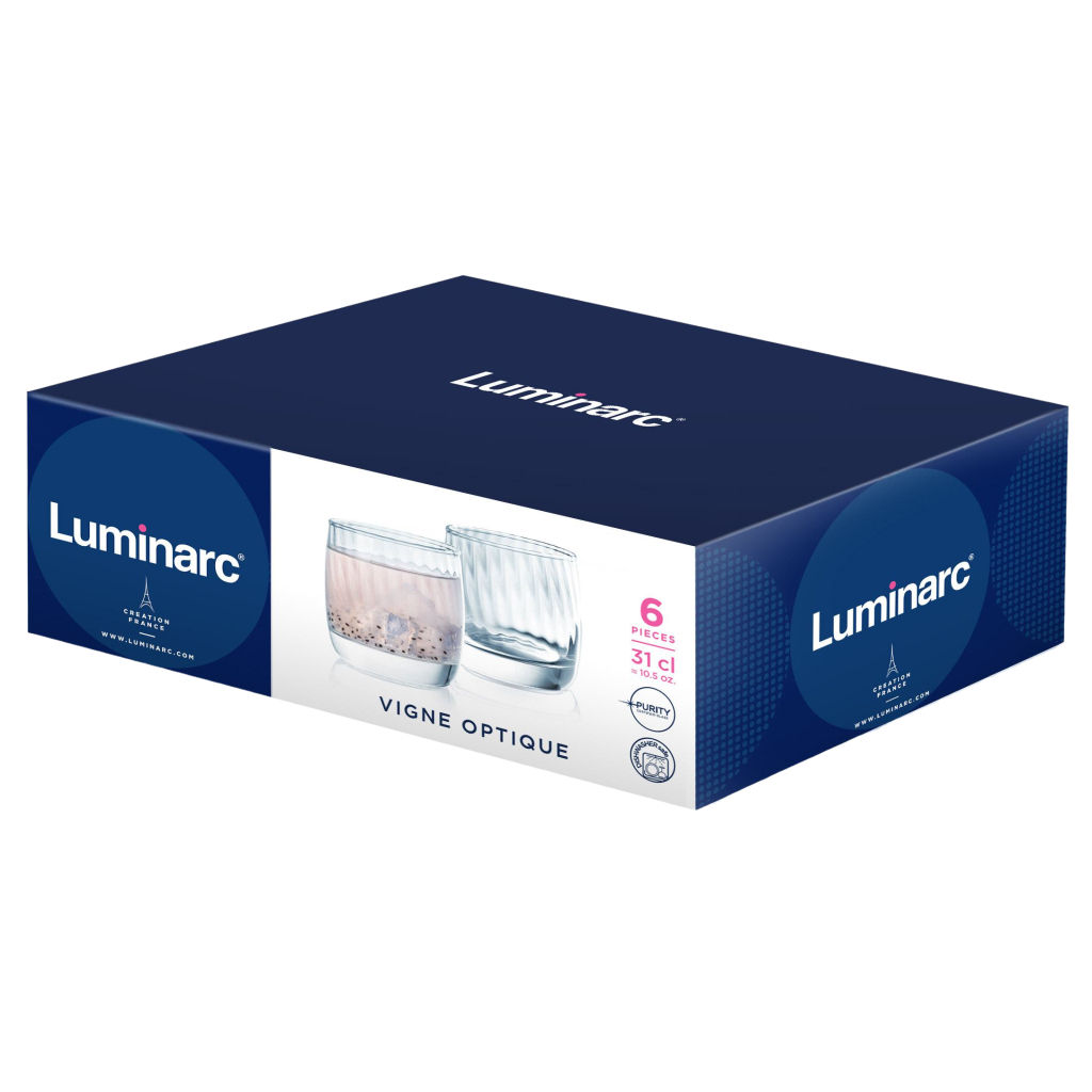 Набір склянок Luminarc Optigue 310 мл 6 шт (X0831)