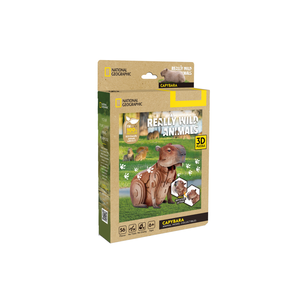 Пазл Cubic Fun тривимірний Дикі тварини Капибара (DS1177h) Пазл Cubic Fun тривимірний Дикі тварини Капибара (DS1177h)