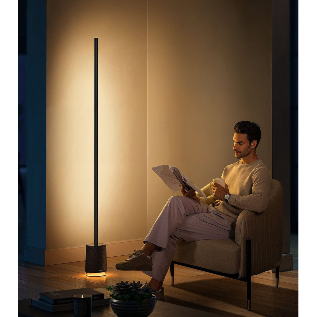 Торшер Govee H6079, 1500Lm, RGBICW, with speaker, WI-FI/Bluetooth, black (H6079312)