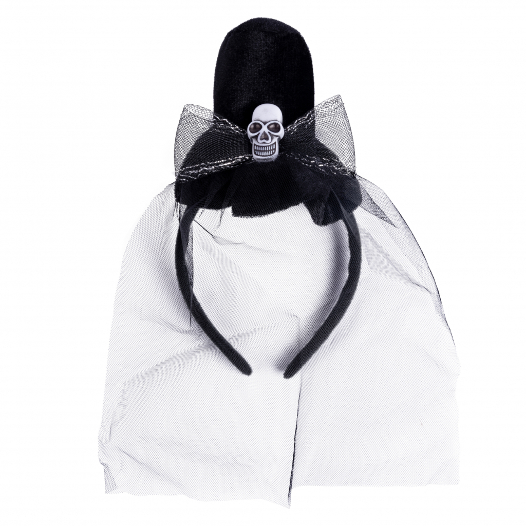 Дитячий обруч для волосся YES! Fun Хелловін Капелюшок з вуаллю (974515)