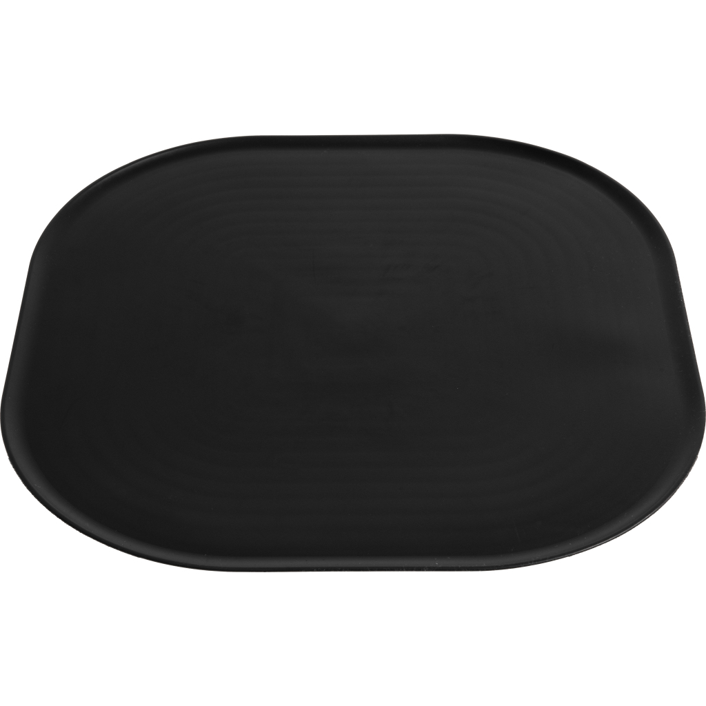 Килимок під миски Fiboo Антиковзкий 47x30 см чорний (FIB0202)