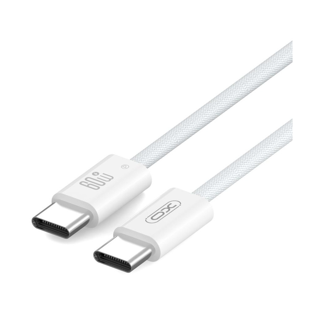 Дата кабель USB-C to USB-C 1.0m 60W white XO (NBQ273_C_White) Дата кабель USB-C to USB-C 1.0m 60W white XO (NBQ273_C_White)
