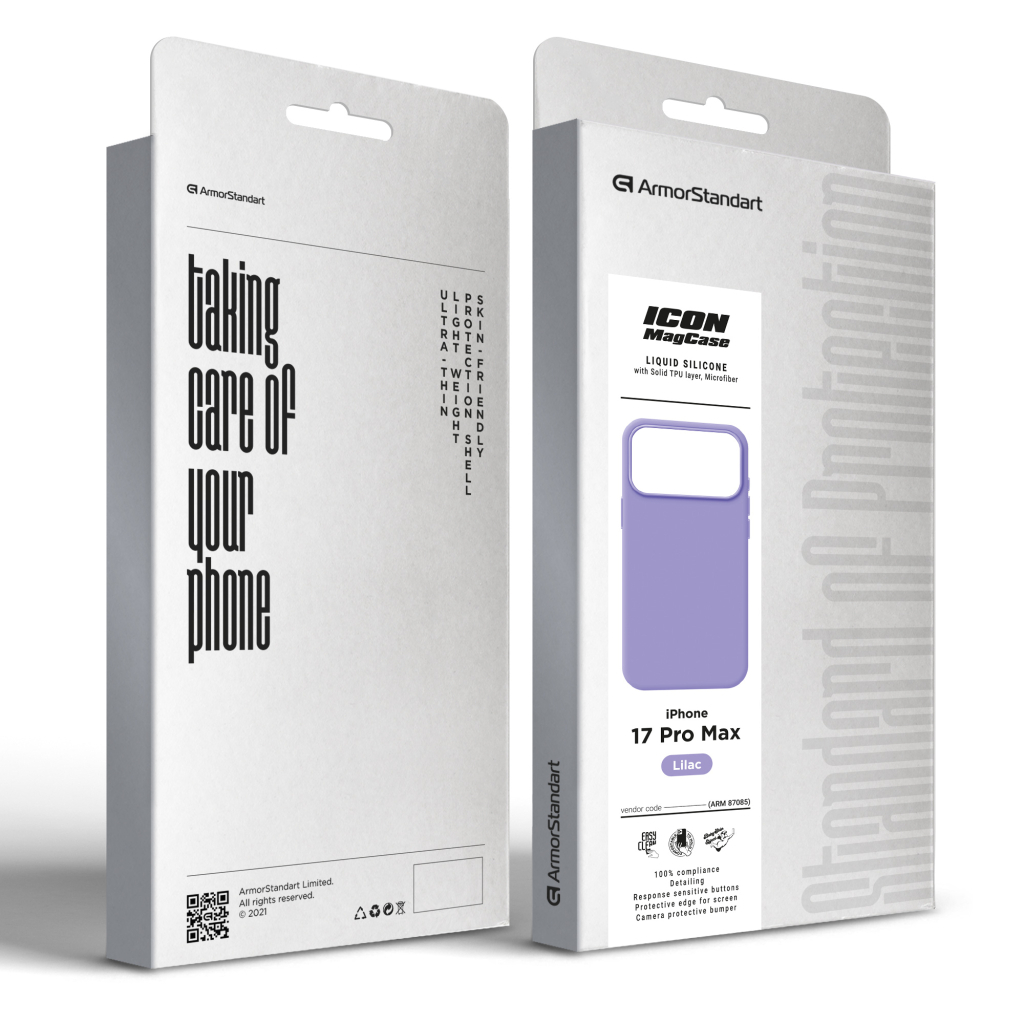 Чохол до мобільного телефона Armorstandart ICON2 MagCase Apple iPhone 17 Pro Max Lilac (ARM87085) Чохол до мобільного телефона Armorstandart ICON2 MagCase Apple iPhone 17 Pro Max Lilac (ARM87085)