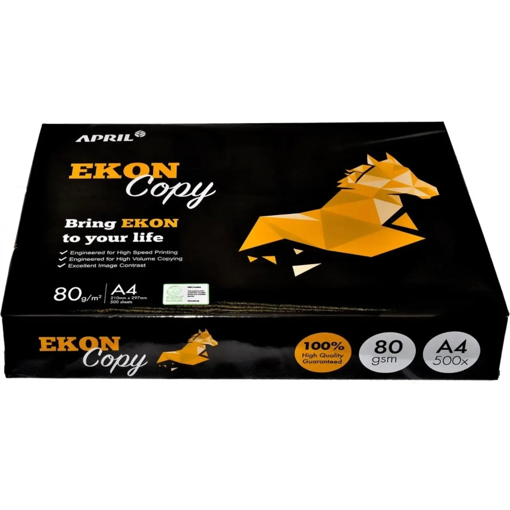 Папір A4, 80 г, 500 л, APRIL EKON COPY класc C, APRIL (OP-EKON-A4-80-C)