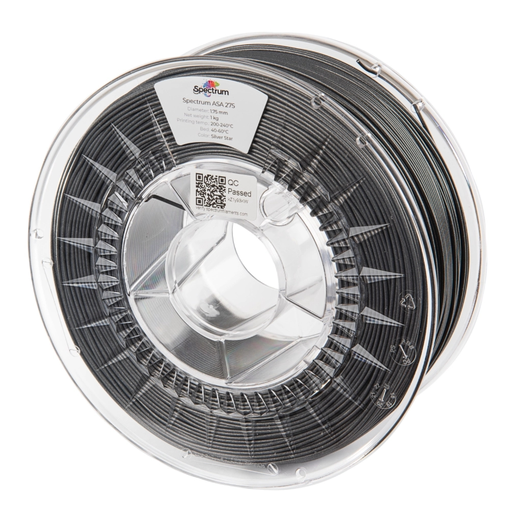 Пластик для 3D-принтера Spectrum ASA 275 1.75 mm 1kg Silver, Star (80308)