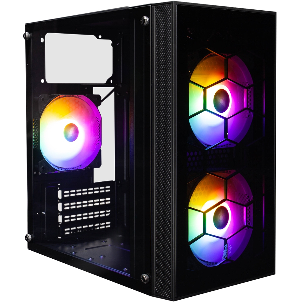 Корпус для ПК 1stPlayer X1-BK-3F1-PS-600FK-EU