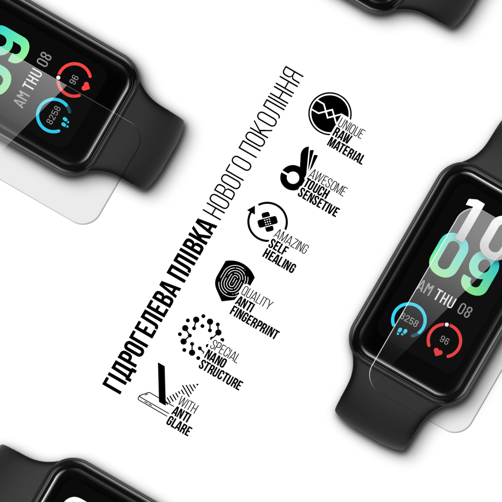 Плівка захисна Armorstandart Matte hydrogel Amazfit Band 7 6 pcs (ARM91952) Плівка захисна Armorstandart Matte hydrogel Amazfit Band 7 6 pcs (ARM91952)