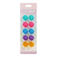 Magnet Buromax set Pastel, 10 pcs 20 mm in a package (BM.0035)
