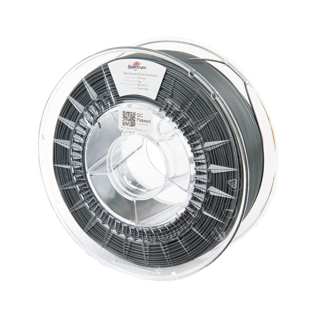 Пластик для 3D-принтера Spectrum PLA Premium 1.75mm 1kg Grey, Dark (80045)