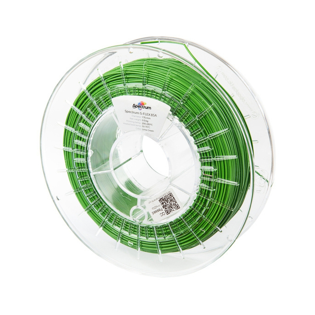 Пластик для 3D-принтера Spectrum S-Flex 85A 1.75mm 0.5kg Green, Lime (80575)