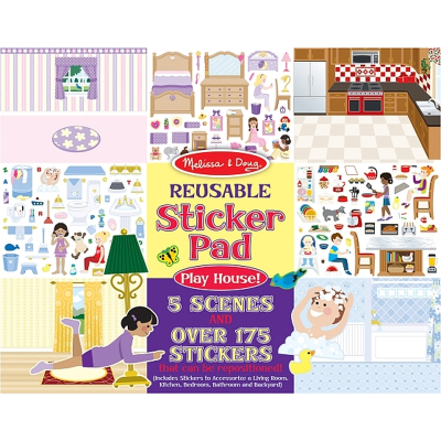 Набір для творчості Melissa&Doug многоразовые наклейки "Мой дом" (MD14197)
