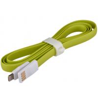 Дата кабель магнитный USB 2.0 -> Lightning Gr 1м зеленый /Retail LogicPower (4100)