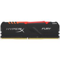Модуль пам'яті для комп'ютера DDR4 8GB 2666 MHz HyperX Fury Black RGB Kingston Fury (ex.HyperX) (HX426C16FB3A/8)