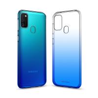 Чохол до мобільного телефона MakeFuture Samsung M21 Gradient (Clear TPU) Blue (MCG-SM21BL)