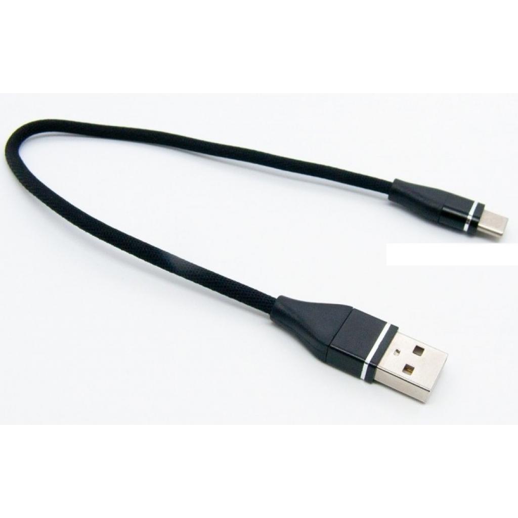 Дата кабель USB 3.0 AM to USB-C 0.25m black Dengos (NTK-TC-SHRT-SET-BLACK)