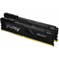 Модуль пам'яті для комп'ютера DDR4 32GB (2x16GB) 3000 MHz FURY Beast Black Kingston Fury (ex.HyperX) (KF430C16BBK2/32)