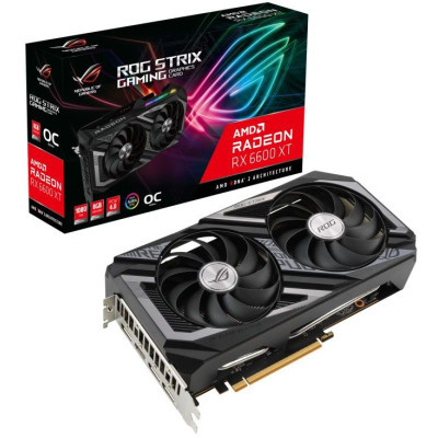 Відеокарта ASUS Radeon RX 6600 XT 8Gb ROG STRIX OC GAMING (ROG-STRIX-RX6600XT-O8G-GAMING)