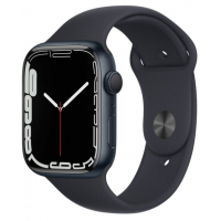 Смарт-годинник Apple Watch Series 7 GPS 45mm Midnight Aluminium Case with Black S (MKN53GK/A)