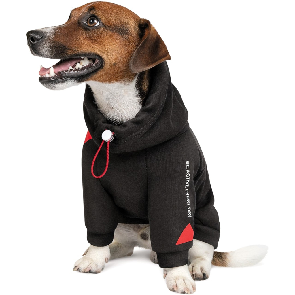 Худі для тварин Pet Fashion "Snoodie" M чорне (4823082423446)