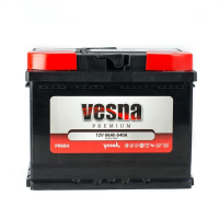 Car battery Vesna 66 Ah/12V Premium Euro (415 266)